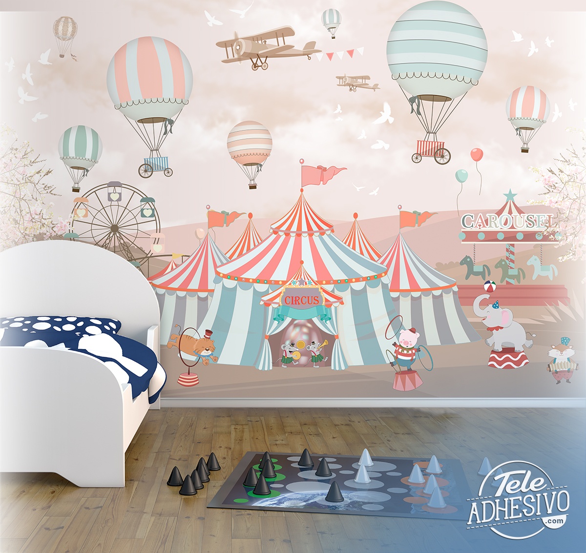 Wall Murals: Grand Animal Circus