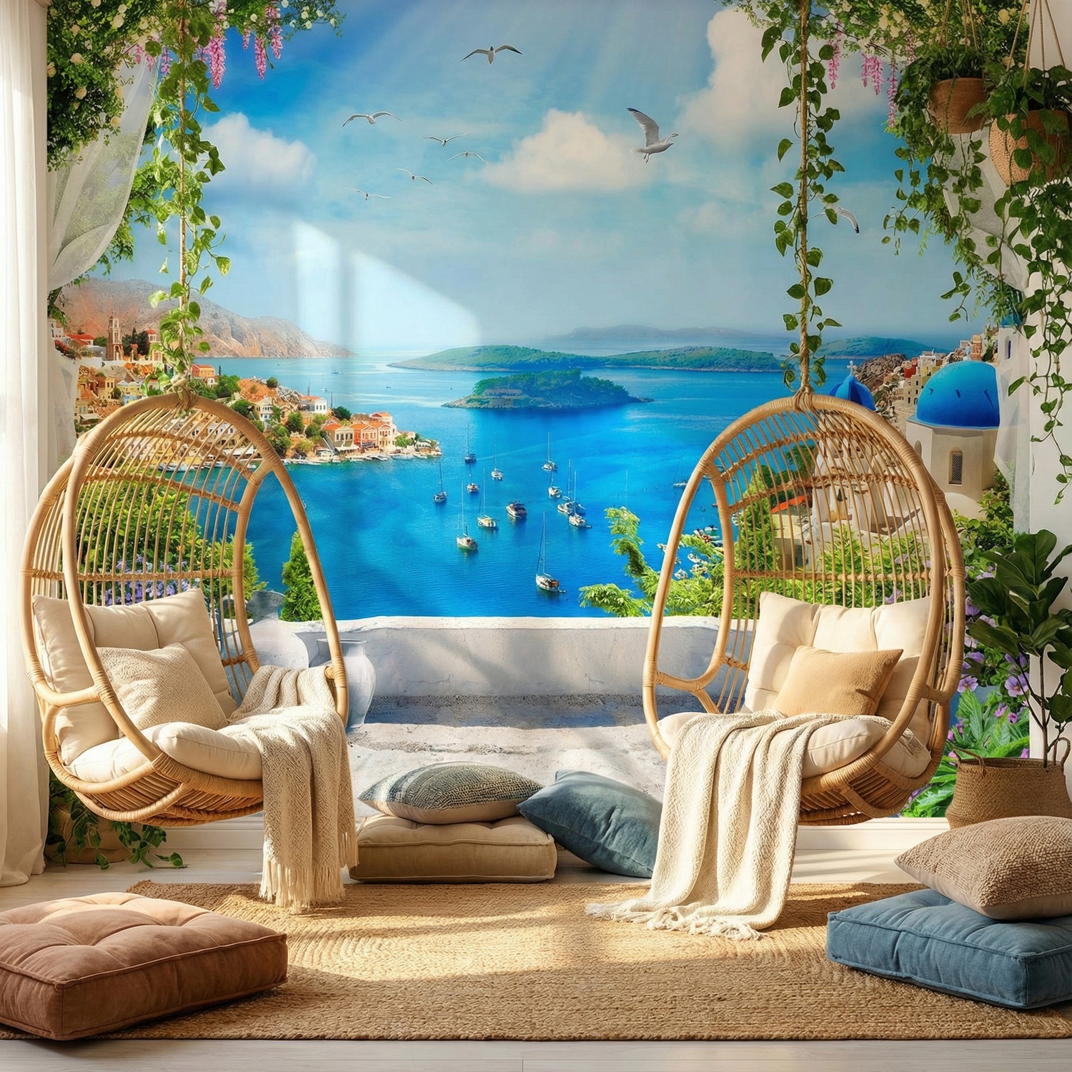 Wall Murals: Balcony to the Aegean