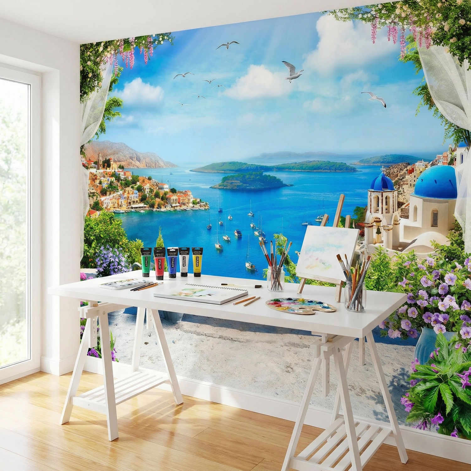 Wall Murals: Balcony to the Aegean