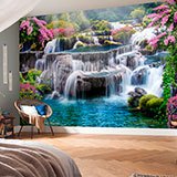 Wall Murals: Garden of large waterfalls 2