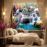 Wall Murals: Garden of large waterfalls 15