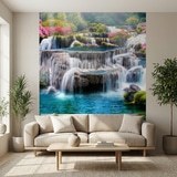 Wall Murals: Garden of large waterfalls 3