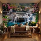 Wall Murals: Garden of large waterfalls 9