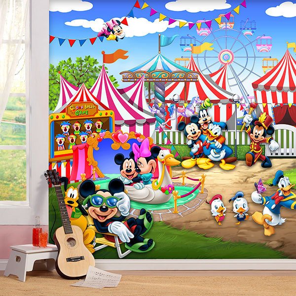 Wall Murals: Disney Amusement Park