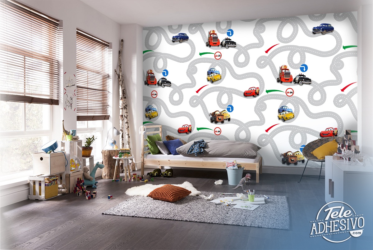 Wall Murals: Circuit Cars, Disney