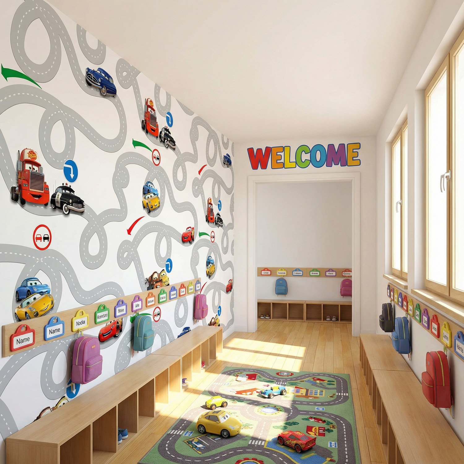 Wall Murals: Circuit Cars, Disney