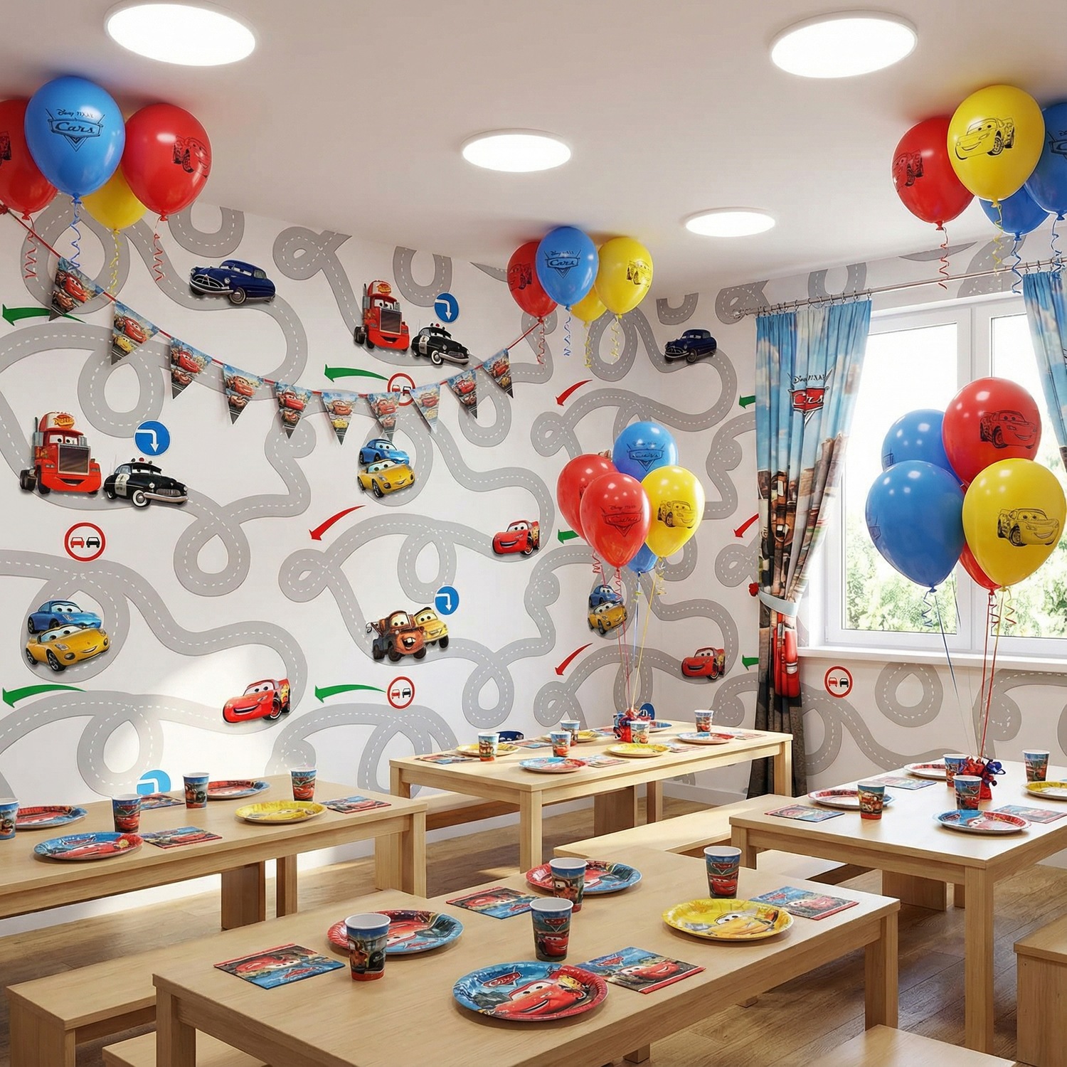 Wall Murals: Circuit Cars, Disney