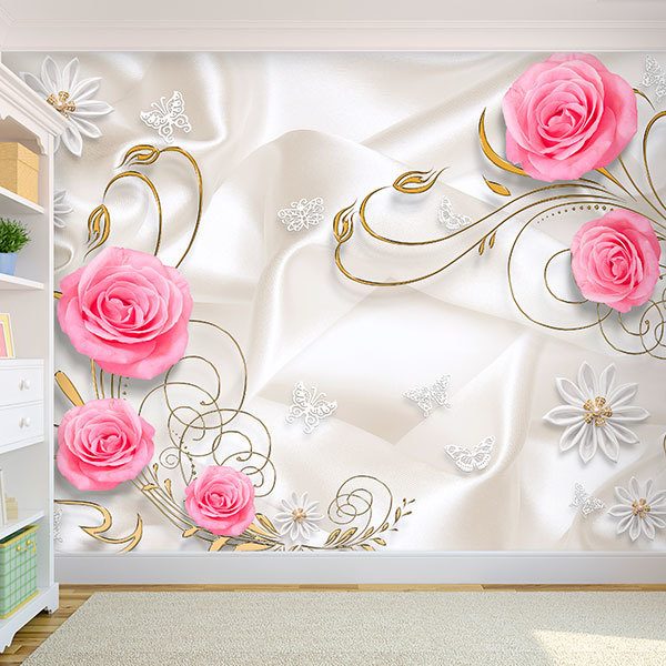 Wall Murals: The bride's roses