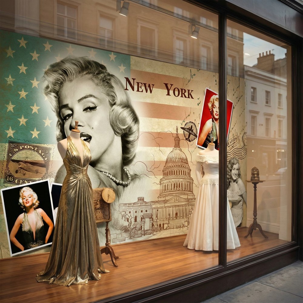 Wall Murals: Marilyn Monroe New York Collage