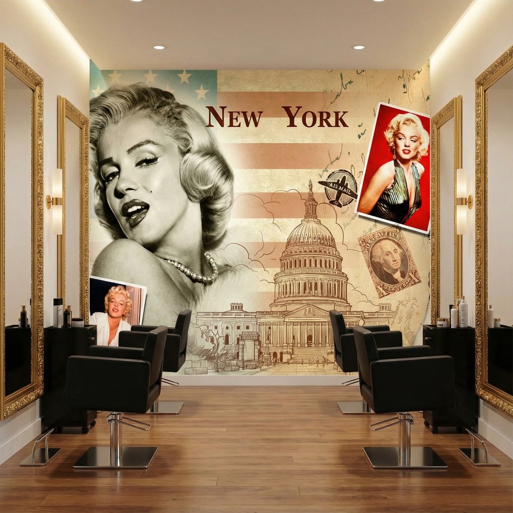 Wall Murals: Marilyn Monroe New York Collage