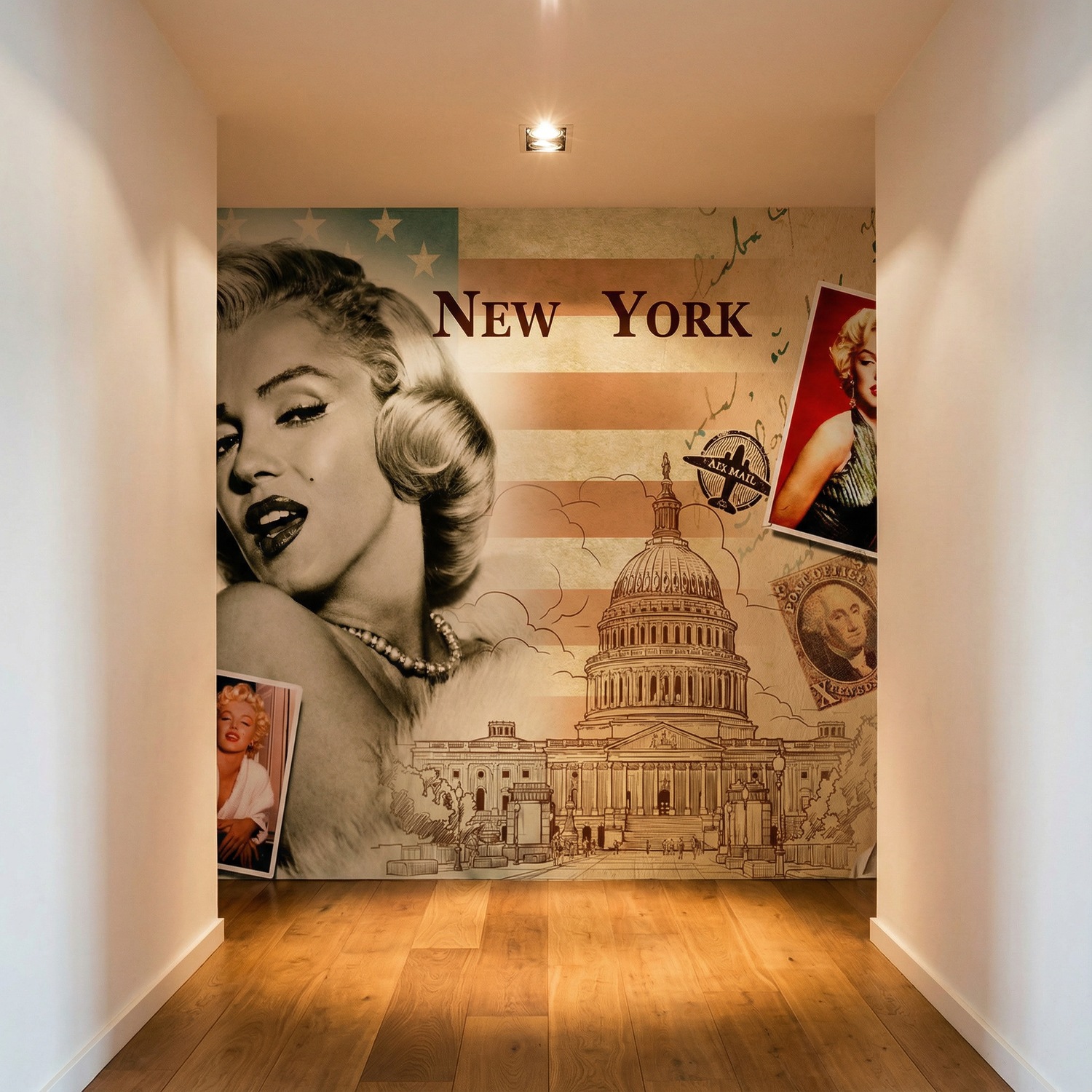 Wall Murals: Collage Marilyn Monroe