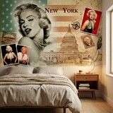 Wall Murals: Marilyn Monroe New York Collage 7