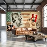 Wall Murals: Marilyn Monroe New York Collage 8