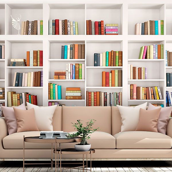 Wall Murals: Shelving wall