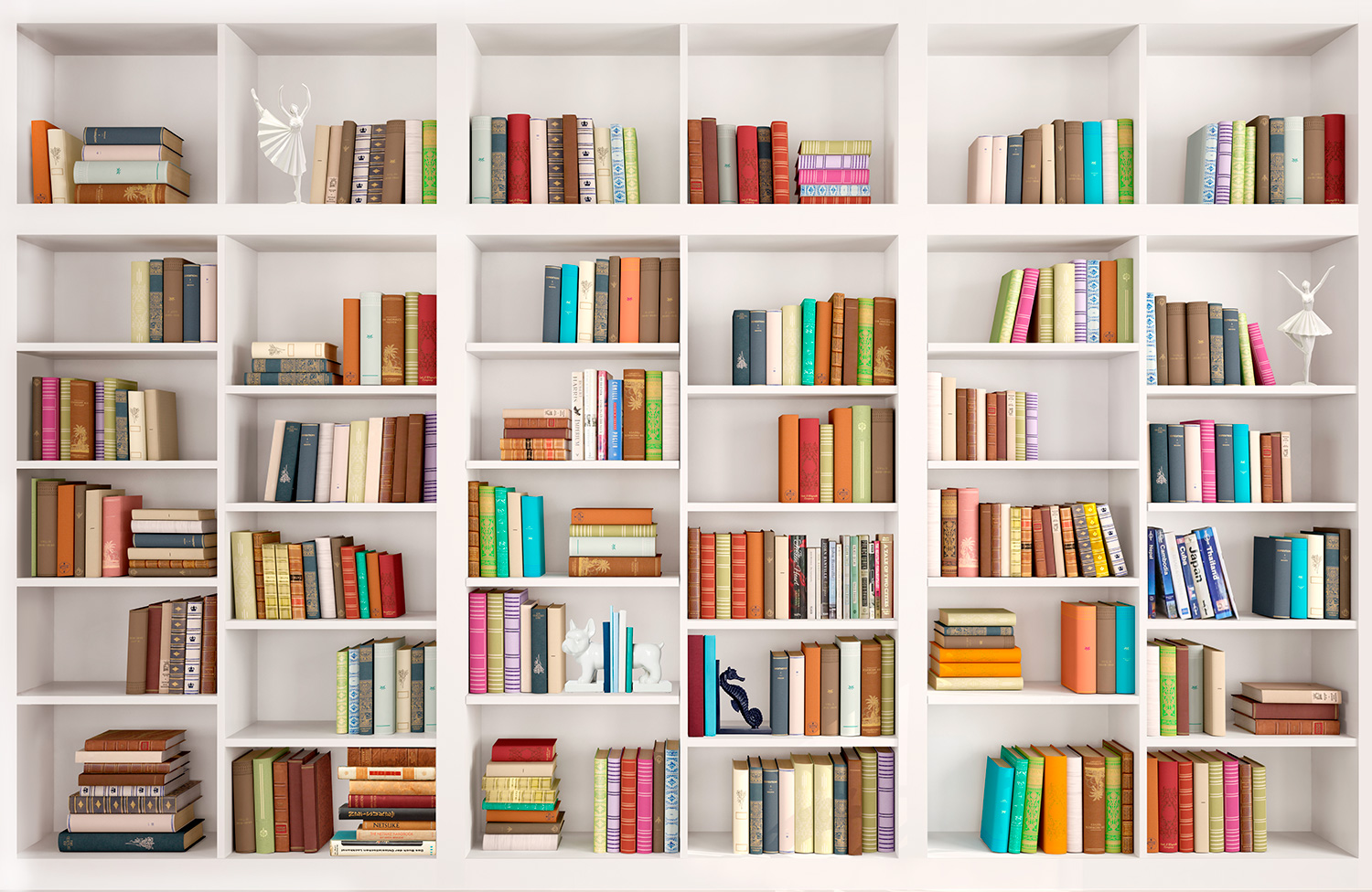 Wall Murals: Shelving wall