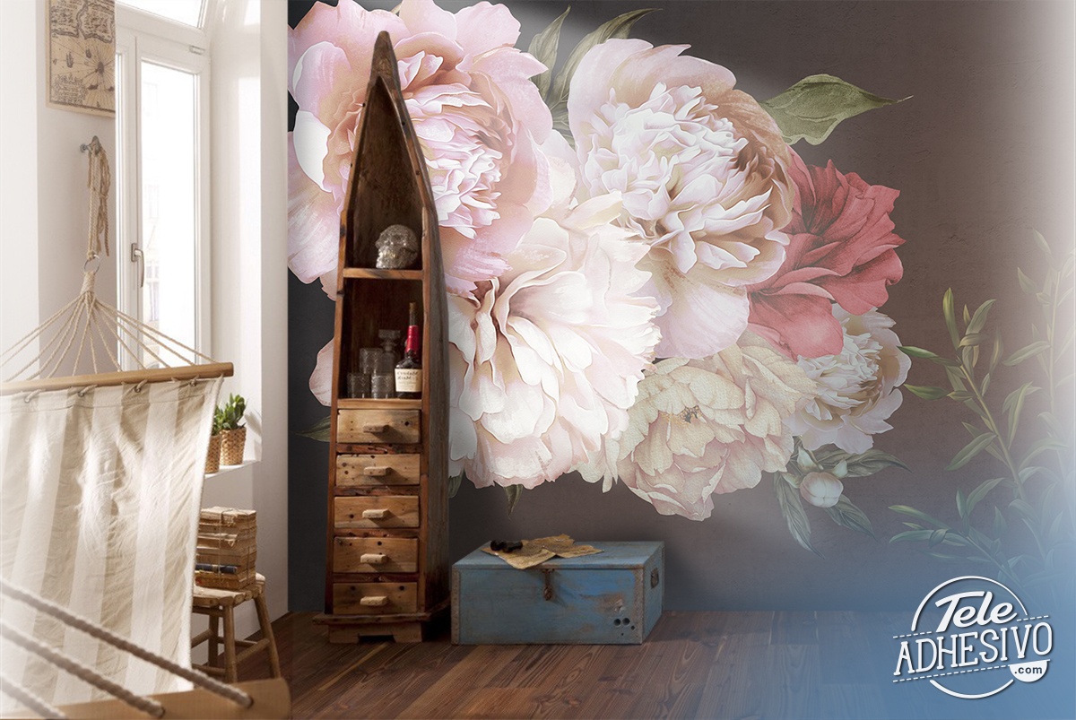 Wall Murals: Rose Flower Power