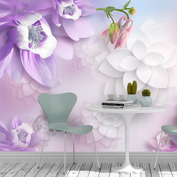 Wall Murals: Violet flowers