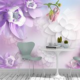 Wall Murals: Violet flowers 2