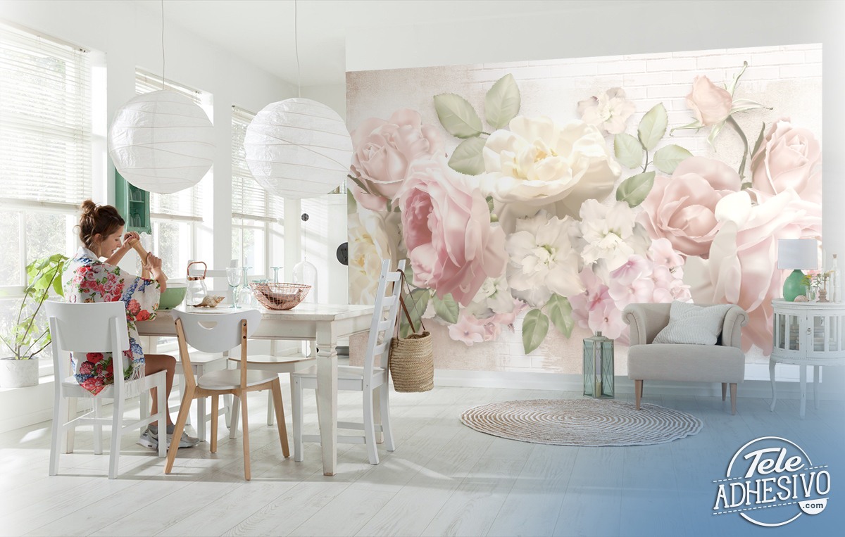 Wall Murals: Floral Cocktail