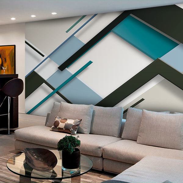 Wall Mural Square Abstract Art Muraldecal Com