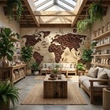 Wall Murals: Coffee World Map 11