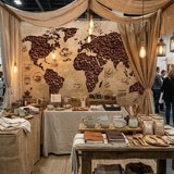 Wall Murals: Coffee World Map 12