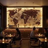 Wall Murals: Coffee World Map 16