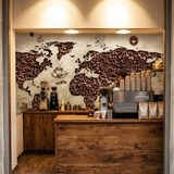Wall Murals: Coffee World Map 18