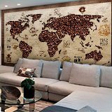Wall Murals: Coffee World Map 4