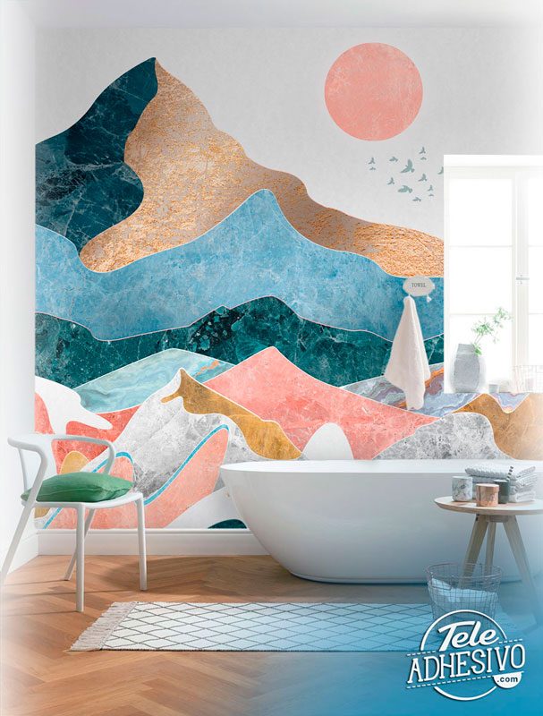 Wall Murals: Mountain Collage