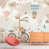 Wall Murals: The cycling giraffe 2