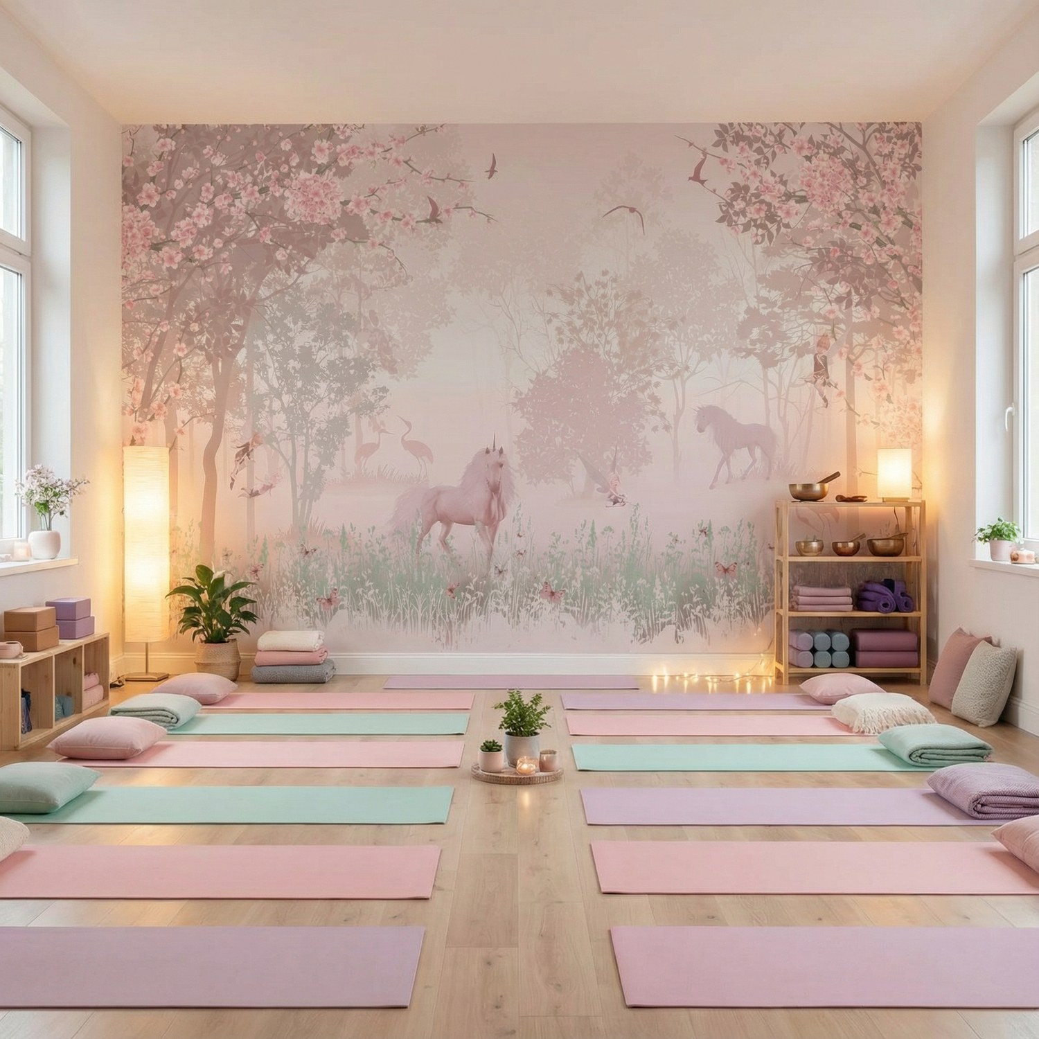 Wall Murals: Unicorn in the forest 