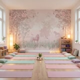 Wall Murals: Unicorn in the forest  8