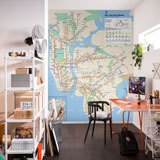 Wall Murals: Map of Metro New York 2