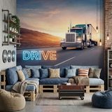 Wall Murals: Truck on the road 13
