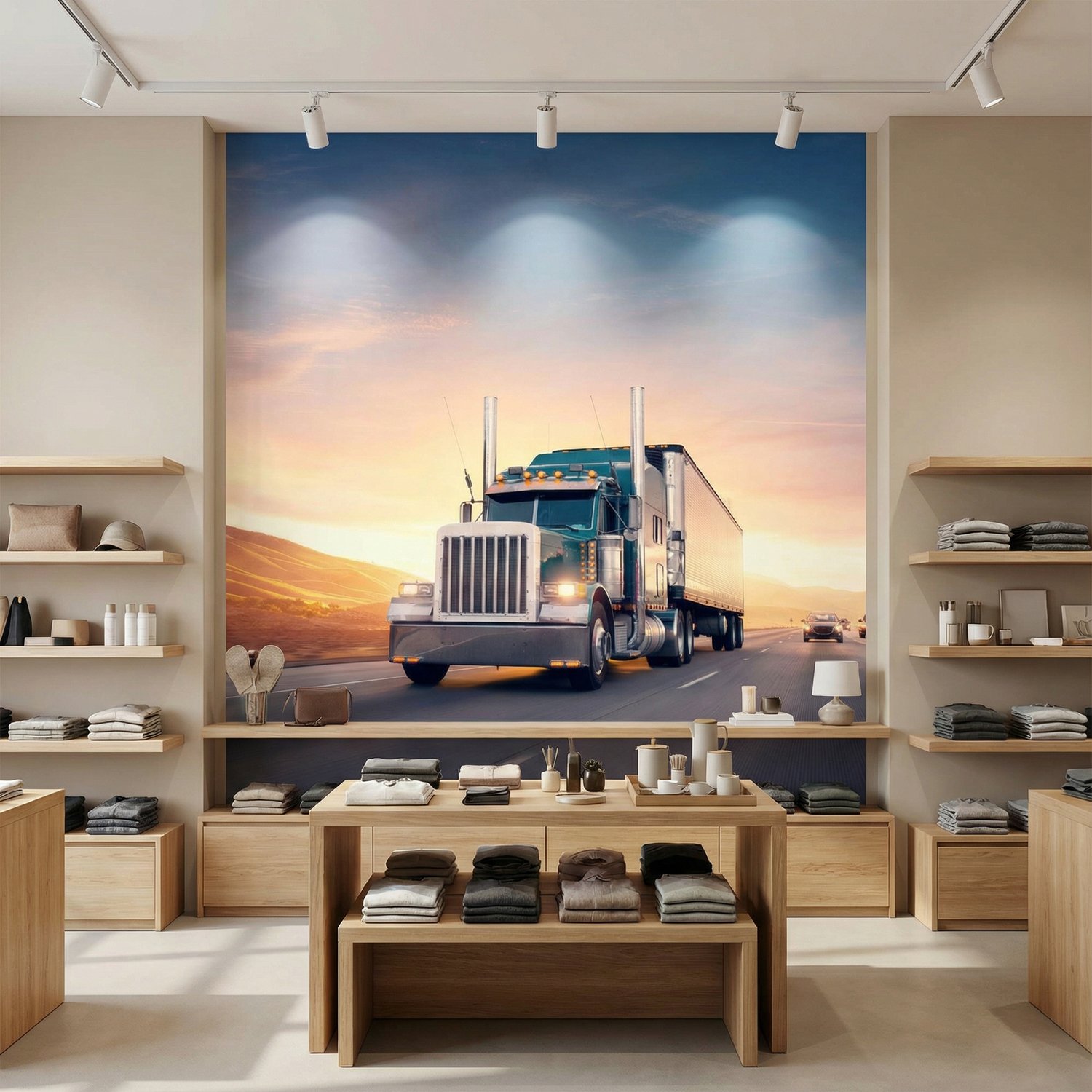 Wall Murals: Truck on the road
