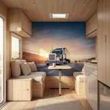 Wall Murals: Truck on the road 18