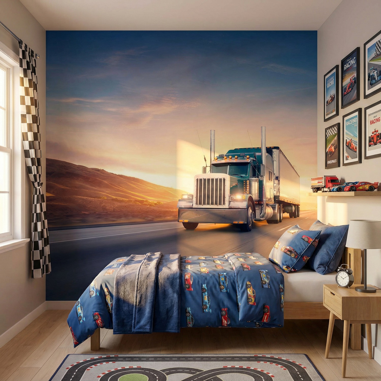 Wall Murals: Truck on the road