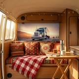 Wall Murals: Truck on the road 5