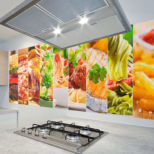 Wall Murals: Food collage 0