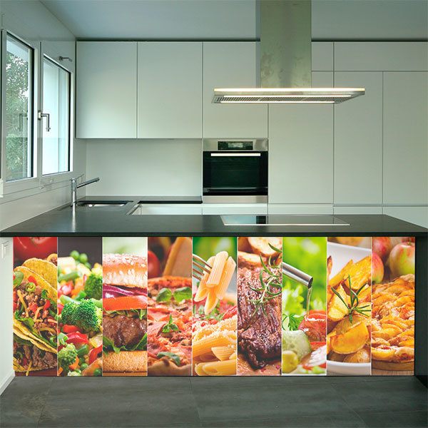 Wall Murals: Delicious Collage Menu 0