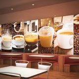 Wall Murals: Coffee and breakfast collage 3
