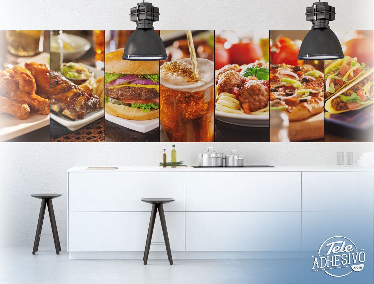 Wall Murals: Collage bon appétit