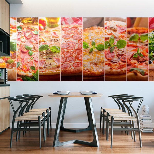 Wall Murals: Collage pizza 0