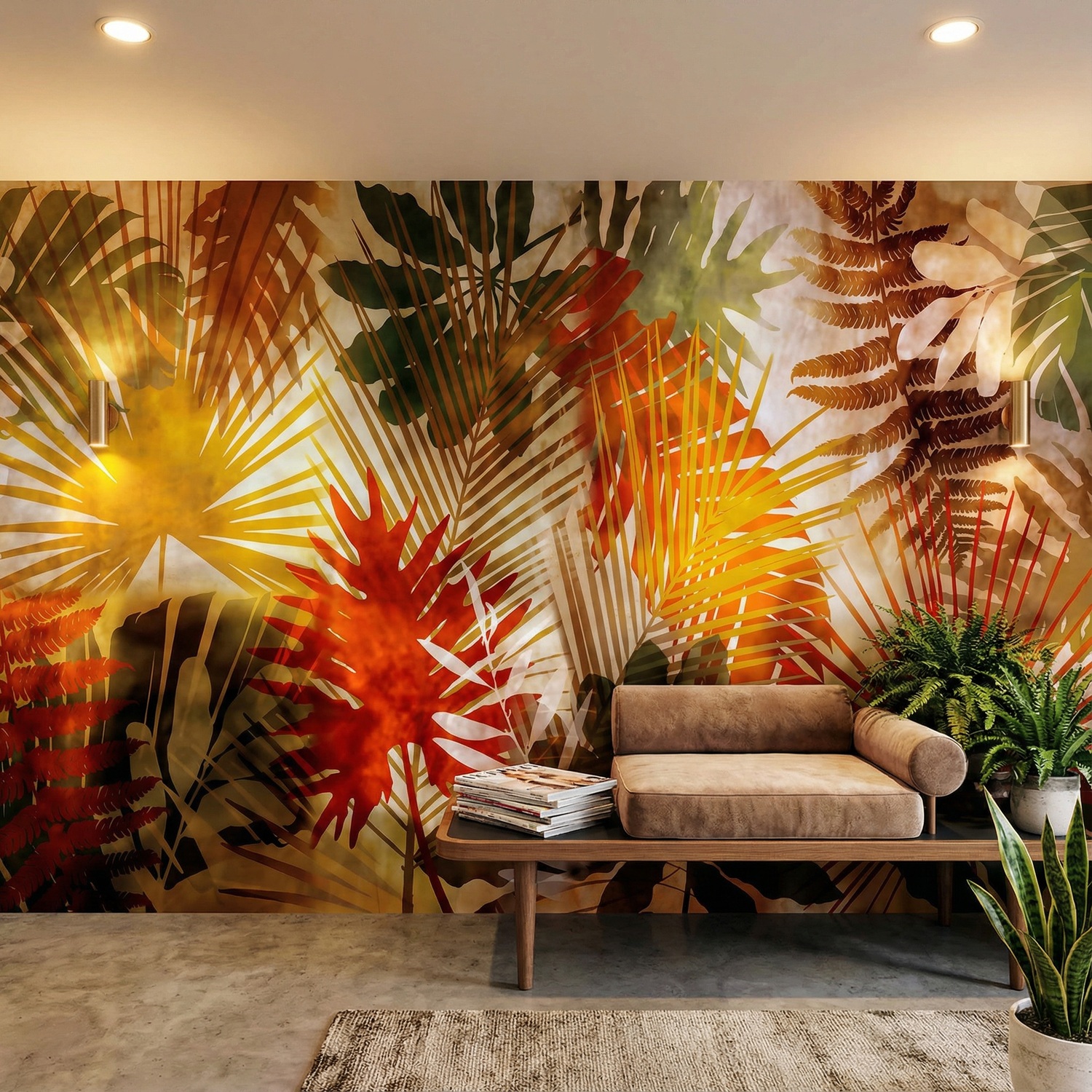 Wall Murals: Hawaiian Print