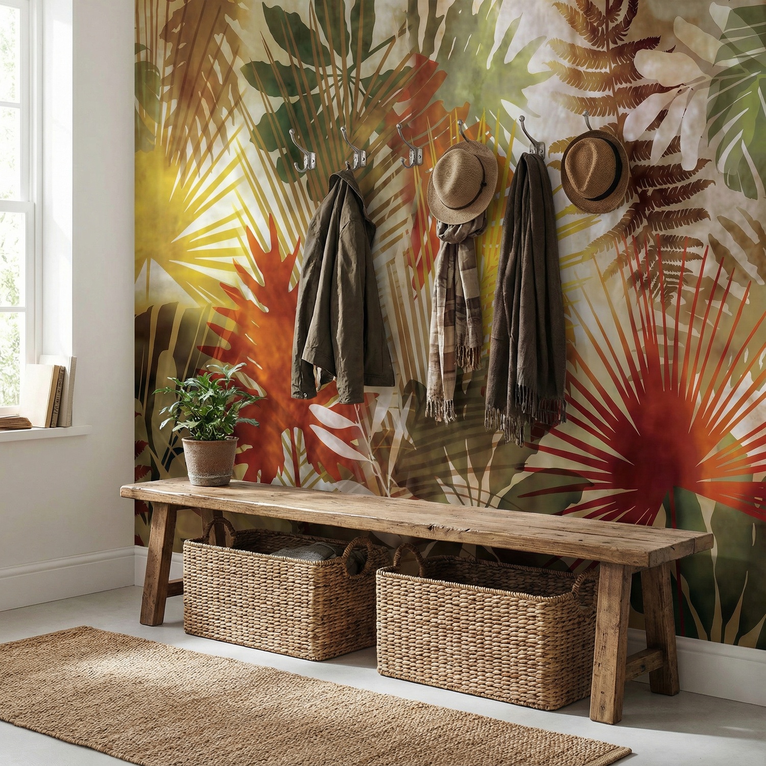 Wall Murals: Hawaiian Print