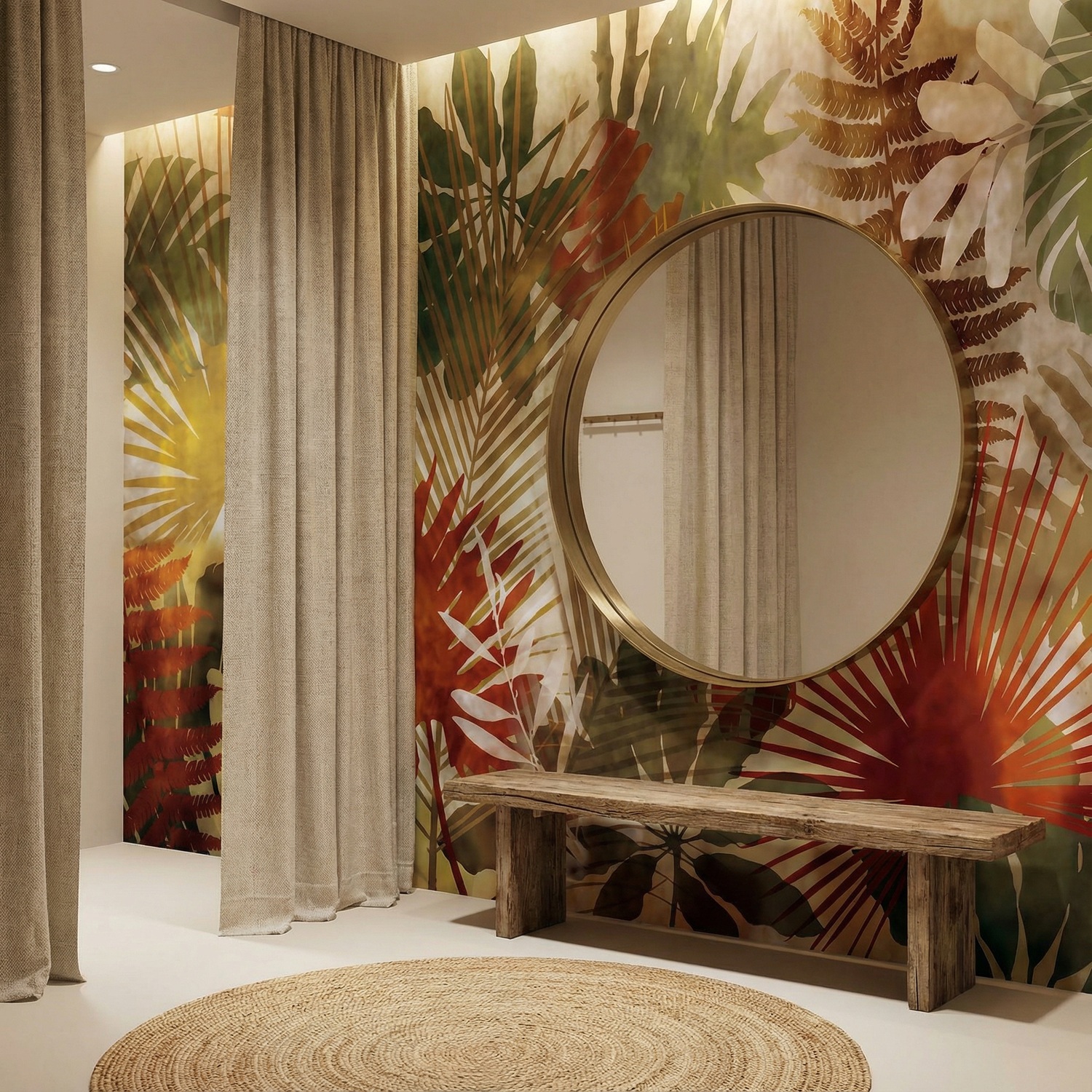 Wall Murals: Hawaiian Print