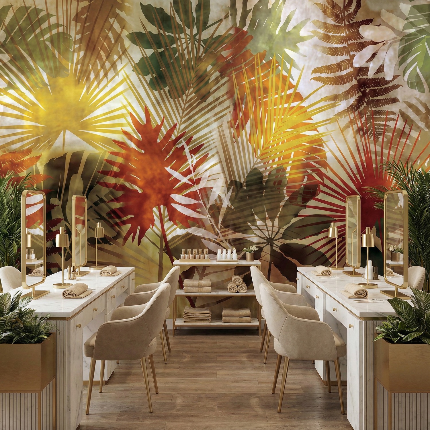 Wall Murals: Hawaiian Print