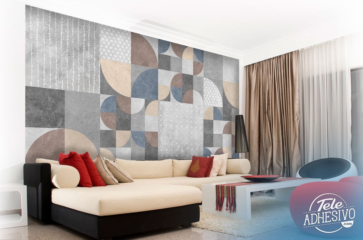 Wall Murals: Circle collage