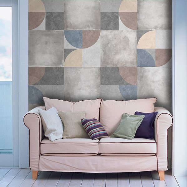 Wall Murals: Grey print 0